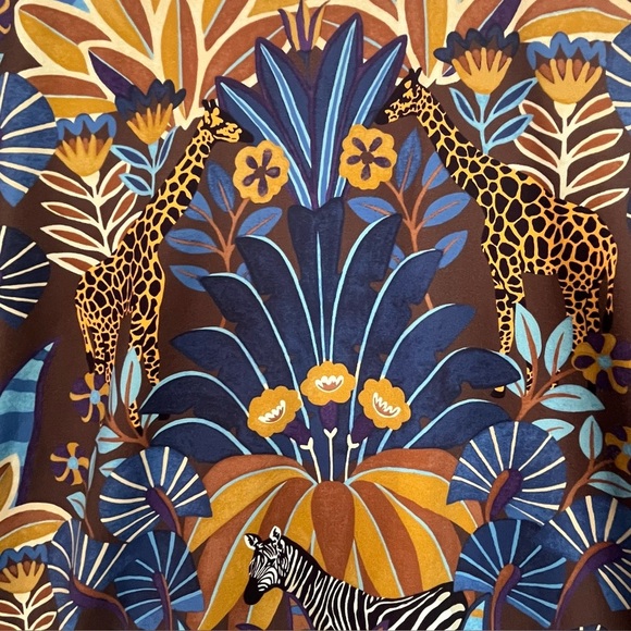 J. McLaughlin Safari Top Giraffe Zebra - Picture 4 of 14